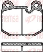 Remsa 1400 - Bremsbelagsatz, Scheibenbremse alexcarstop-ersatzteile.com