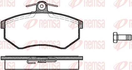 Kawe 0134 00 - Bremsbelagsatz, Scheibenbremse alexcarstop-ersatzteile.com