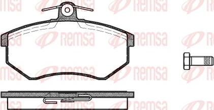 Kawe 0134 10 - Bremsbelagsatz, Scheibenbremse alexcarstop-ersatzteile.com