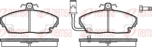 Kawe 0250 01 - Bremsbelagsatz, Scheibenbremse alexcarstop-ersatzteile.com