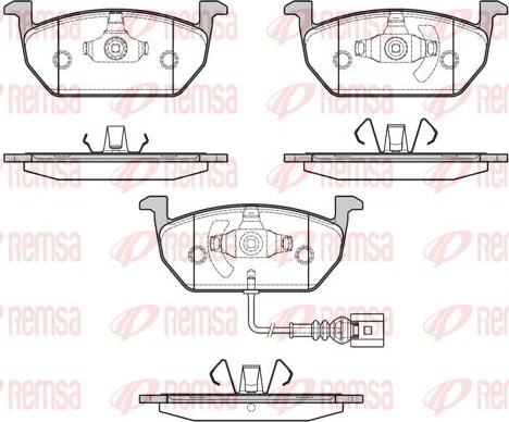 Kawe 1601 01 - Bremsbelagsatz, Scheibenbremse alexcarstop-ersatzteile.com