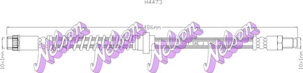 Kawe H4473 - Bremsschlauch alexcarstop-ersatzteile.com