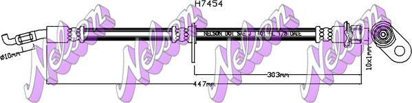 Kawe H7454 - Bremsschlauch alexcarstop-ersatzteile.com