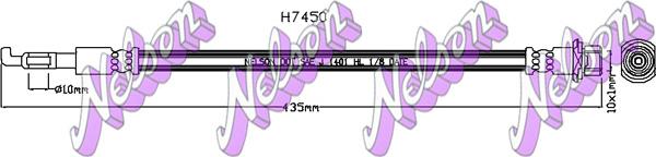 Kawe H7450 - Bremsschlauch alexcarstop-ersatzteile.com