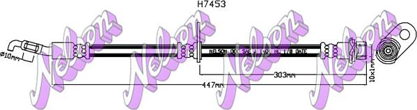 Kawe H7453 - Bremsschlauch alexcarstop-ersatzteile.com