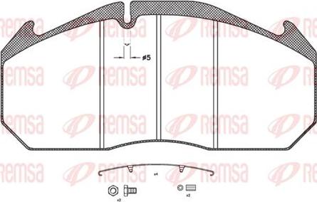 Kawe JCA506.31 - Bremsbelagsatz, Scheibenbremse alexcarstop-ersatzteile.com