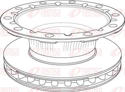 Kawe NCA1170.20 - Bremsscheibe alexcarstop-ersatzteile.com