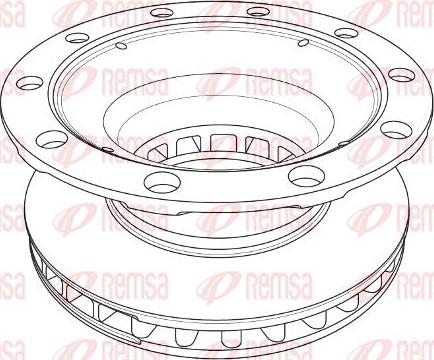 Kawe NCA1237.20 - Bremsscheibe alexcarstop-ersatzteile.com