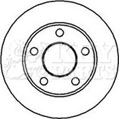 Key Parts KBD4949 - Bremsscheibe alexcarstop-ersatzteile.com