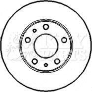 Key Parts KBD4414 - Bremsscheibe alexcarstop-ersatzteile.com