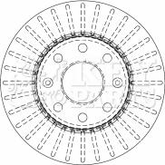 Key Parts KBD4510 - Bremsscheibe alexcarstop-ersatzteile.com