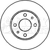 Key Parts KBD4001 - Bremsscheibe alexcarstop-ersatzteile.com