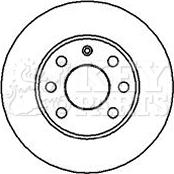 Key Parts KBD4857 - Bremsscheibe alexcarstop-ersatzteile.com