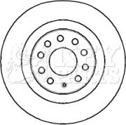 Key Parts KBD4383 - Bremsscheibe alexcarstop-ersatzteile.com