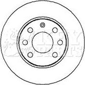 Key Parts KBD4258 - Bremsscheibe alexcarstop-ersatzteile.com