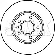 Key Parts KBD4797 - Bremsscheibe alexcarstop-ersatzteile.com