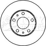 Key Parts KBD5094 - Bremsscheibe alexcarstop-ersatzteile.com