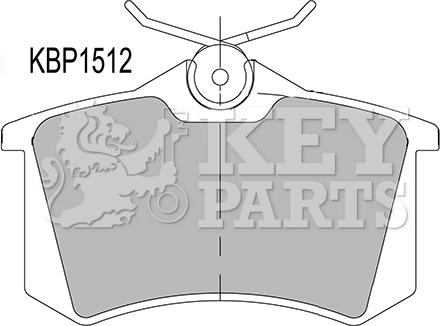 Key Parts KBP1512 - Bremsbelagsatz, Scheibenbremse alexcarstop-ersatzteile.com