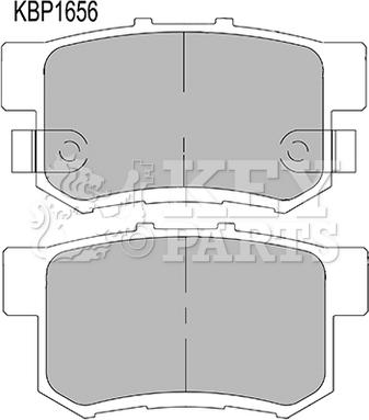 Key Parts KBP1656 - Bremsbelagsatz, Scheibenbremse alexcarstop-ersatzteile.com