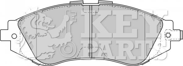 Key Parts KBP1881 - Bremsbelagsatz, Scheibenbremse alexcarstop-ersatzteile.com