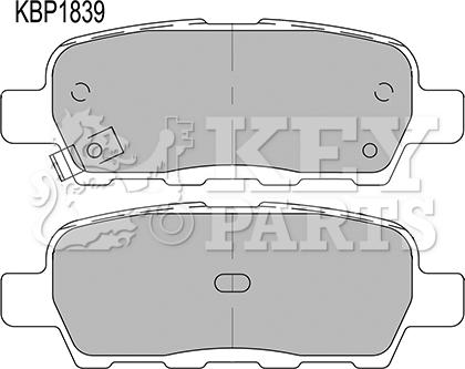 Key Parts KBP1839 - Bremsbelagsatz, Scheibenbremse alexcarstop-ersatzteile.com