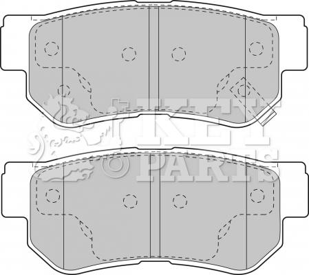 Key Parts KBP1787 - Bremsbelagsatz, Scheibenbremse alexcarstop-ersatzteile.com