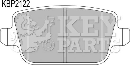 Key Parts KBP2122 - Bremsbelagsatz, Scheibenbremse alexcarstop-ersatzteile.com