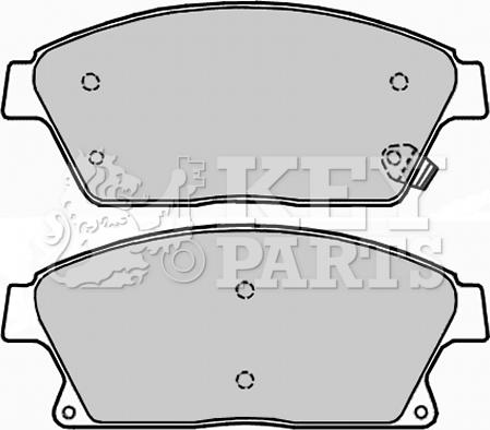 Key Parts KBP2228 - Bremsbelagsatz, Scheibenbremse alexcarstop-ersatzteile.com