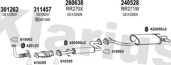 Klarius 120130E - Abgasanlage alexcarstop-ersatzteile.com