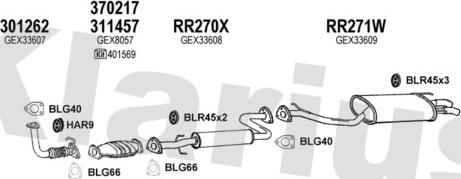 Klarius 120130U - Abgasanlage alexcarstop-ersatzteile.com