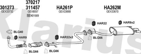 Klarius 120131U - Abgasanlage alexcarstop-ersatzteile.com