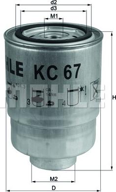 KNECHT KC 67 - Kraftstofffilter alexcarstop-ersatzteile.com