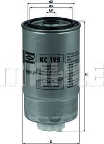 KNECHT KC 195 - Kraftstofffilter alexcarstop-ersatzteile.com