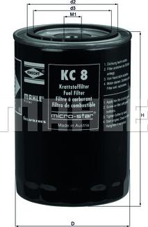 KNECHT KC 8 - Kraftstofffilter alexcarstop-ersatzteile.com