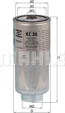 KNECHT KC 36 - Kraftstofffilter alexcarstop-ersatzteile.com