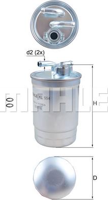 KNECHT KL 554D - Kraftstofffilter alexcarstop-ersatzteile.com