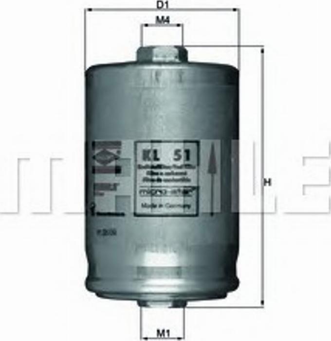 KNECHT KL 51 - Kraftstofffilter alexcarstop-ersatzteile.com