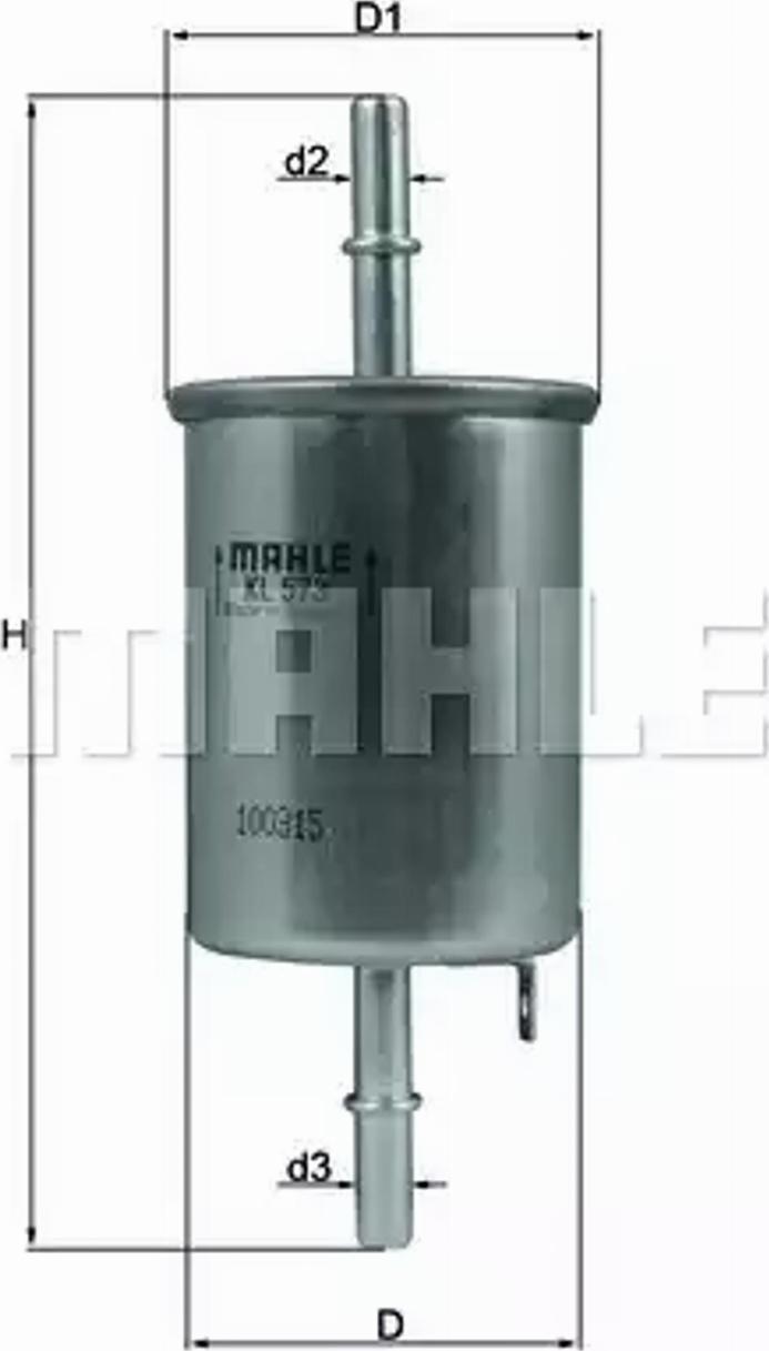 KNECHT KL 573 - Kraftstofffilter alexcarstop-ersatzteile.com