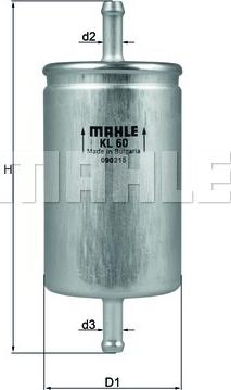 KNECHT KL 60 - Kraftstofffilter alexcarstop-ersatzteile.com