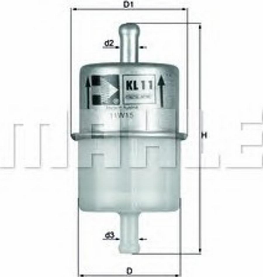 KNECHT KL 11 - Kraftstofffilter alexcarstop-ersatzteile.com