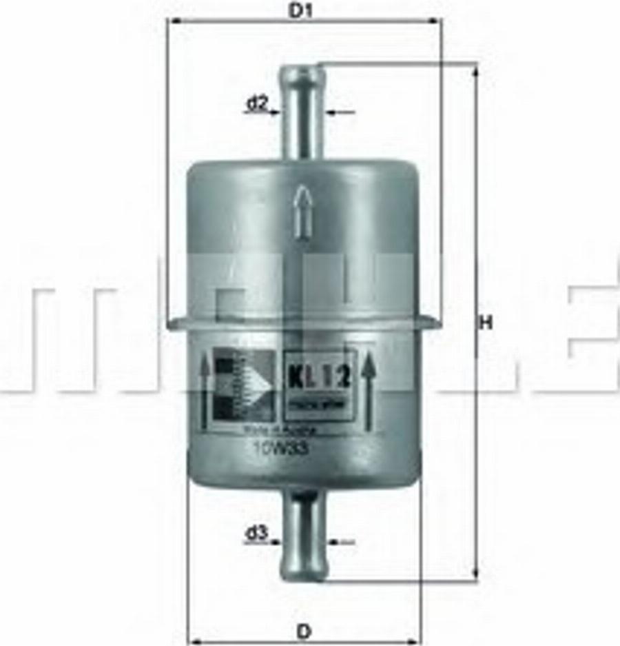 KNECHT KL 12 - Kraftstofffilter alexcarstop-ersatzteile.com