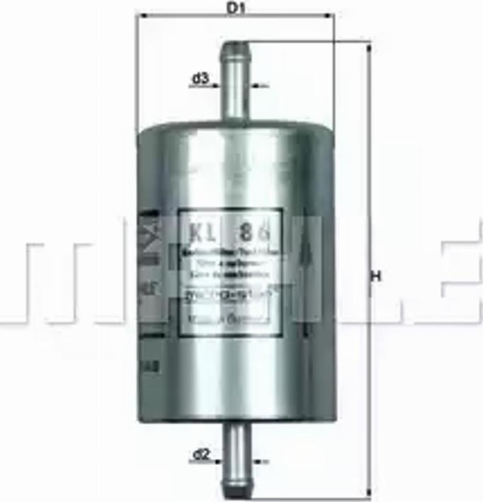 KNECHT KL 86 - Kraftstofffilter alexcarstop-ersatzteile.com