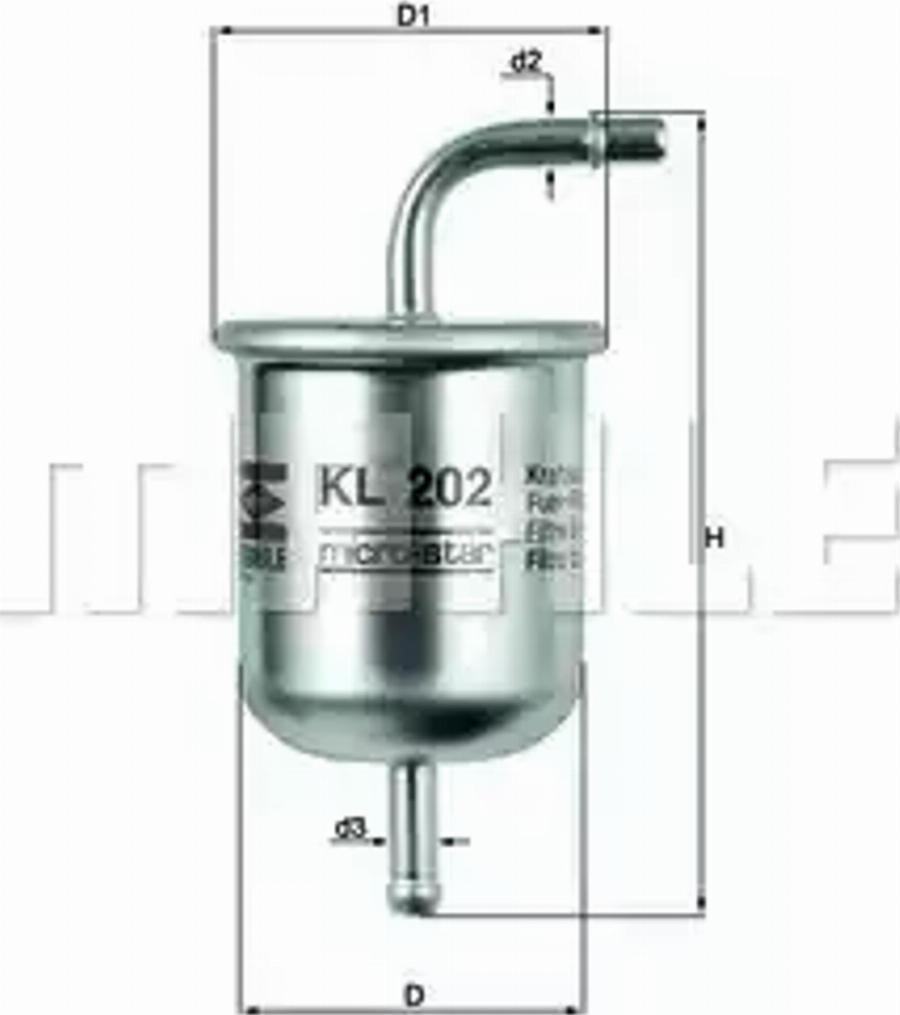 KNECHT KL 202 - Kraftstofffilter alexcarstop-ersatzteile.com