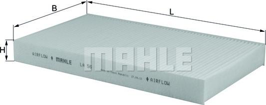 KNECHT LA 56 - Filter, Innenraumluft alexcarstop-ersatzteile.com