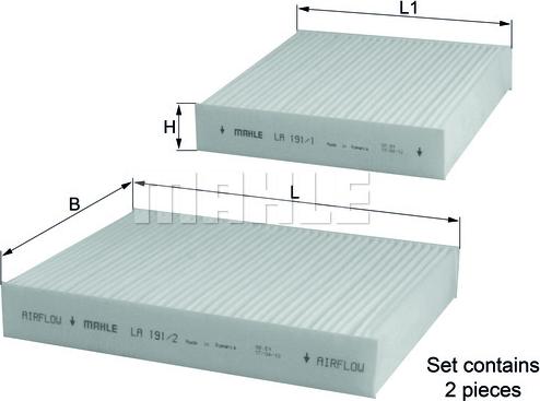 KNECHT LA 191/S - Filter, Innenraumluft alexcarstop-ersatzteile.com