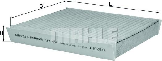 KNECHT LAK 457 - Filter, Innenraumluft alexcarstop-ersatzteile.com