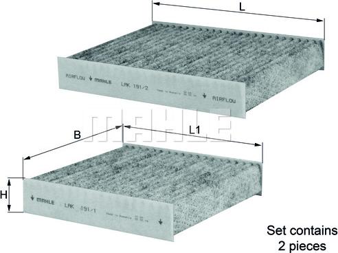 KNECHT LAK 191/S - Filter, Innenraumluft alexcarstop-ersatzteile.com