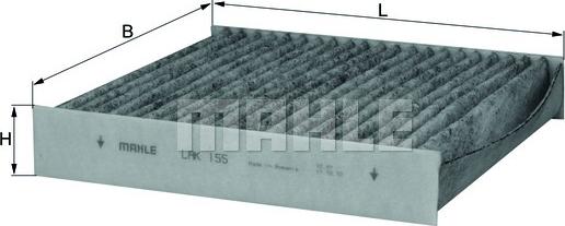 KNECHT LAK 155 - Filter, Innenraumluft alexcarstop-ersatzteile.com