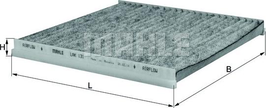 KNECHT LAK 131 - Filter, Innenraumluft alexcarstop-ersatzteile.com