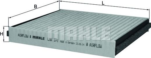 KNECHT LAK 371 - Filter, Innenraumluft alexcarstop-ersatzteile.com